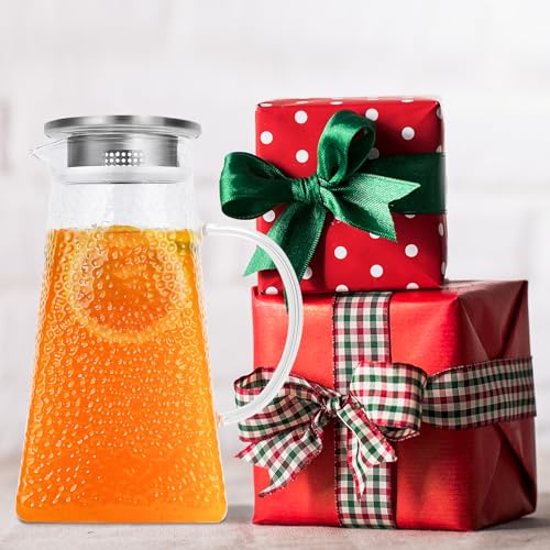 105OZ Borosilicate Glass Pitcher with Lid K2621