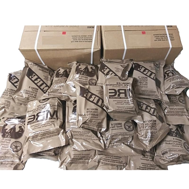 24 full food packs Military meals ready to eat with heater O257