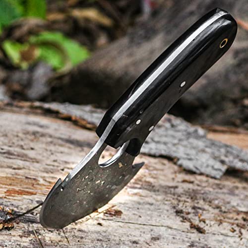Handmade Damascus Steel Ulu Knife X647467