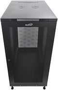 24U Rack Enclosure Server Cabinet, Mid Depth 33 Inch Deep, Black A13934