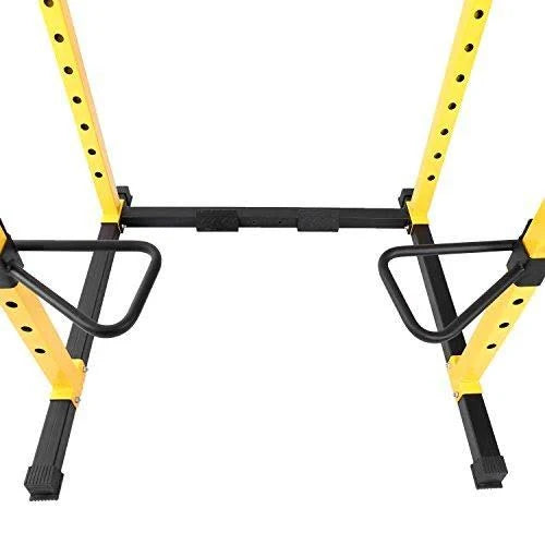 1000-Pound Capacity Adjustable Power Cage with J-Hooks and Dip Bars S2658