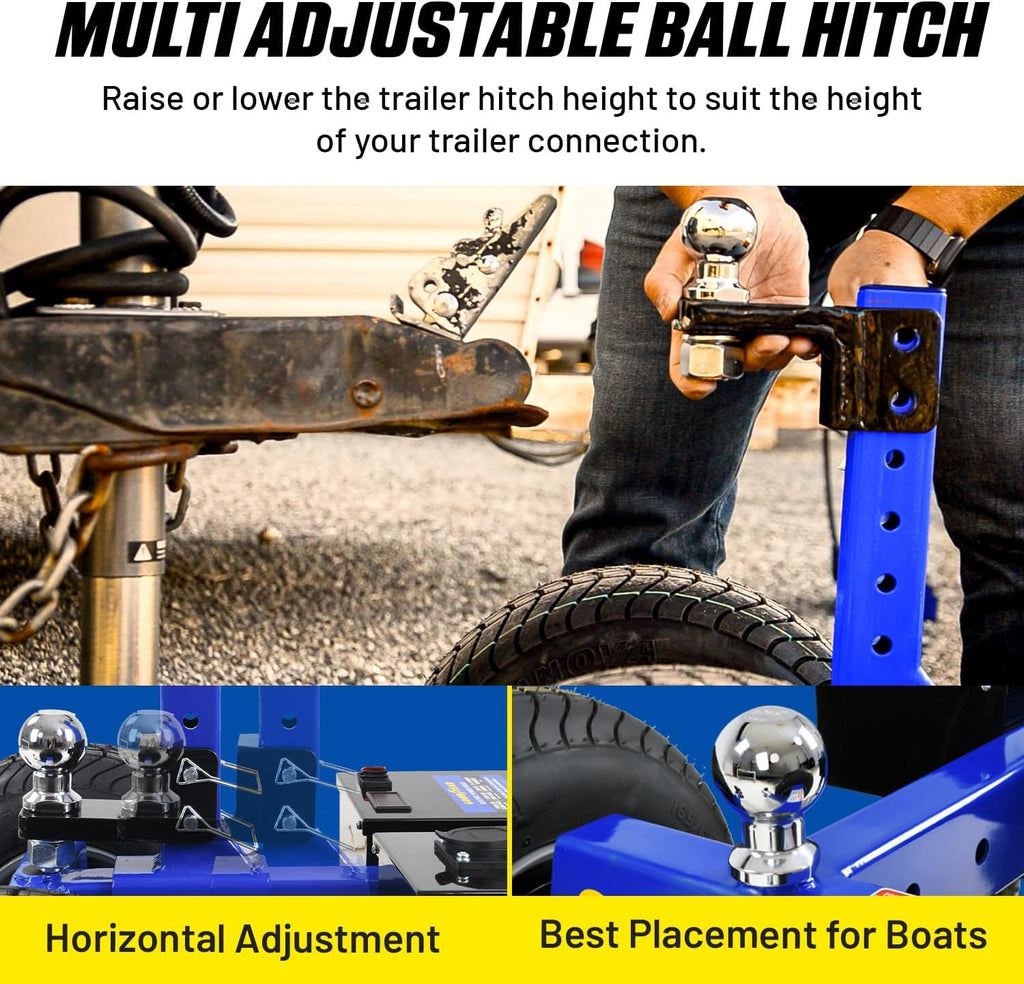Electric Trailer Dolly 7500lbs Max Trailer Weight All-Terrain Wheels B98067