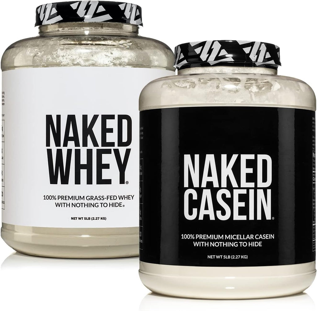 5LB Unflavored Whey and 5LB Unflavored Casein Protein Bundle H22897