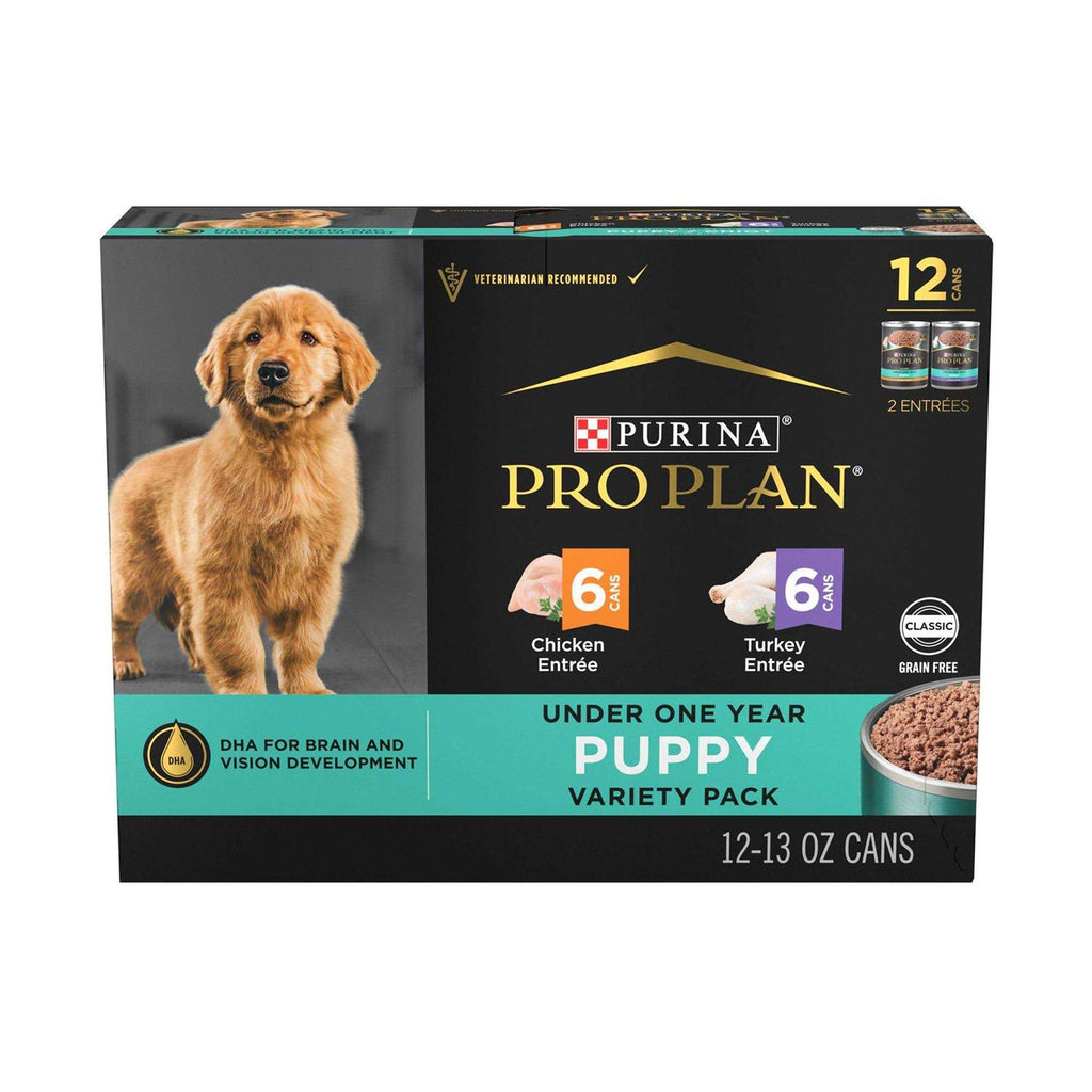 Puppy Grain-Free Chicken Entree & Turkey Entree Wet Dog Food M78545