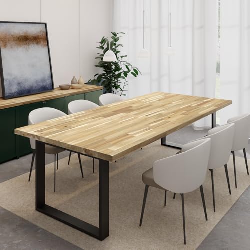 4ft L x 30in Unfinished Solid Acacia Butcher Block Table Top V611793