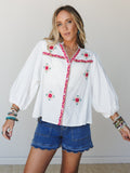 Canyon Wind Blouse - White