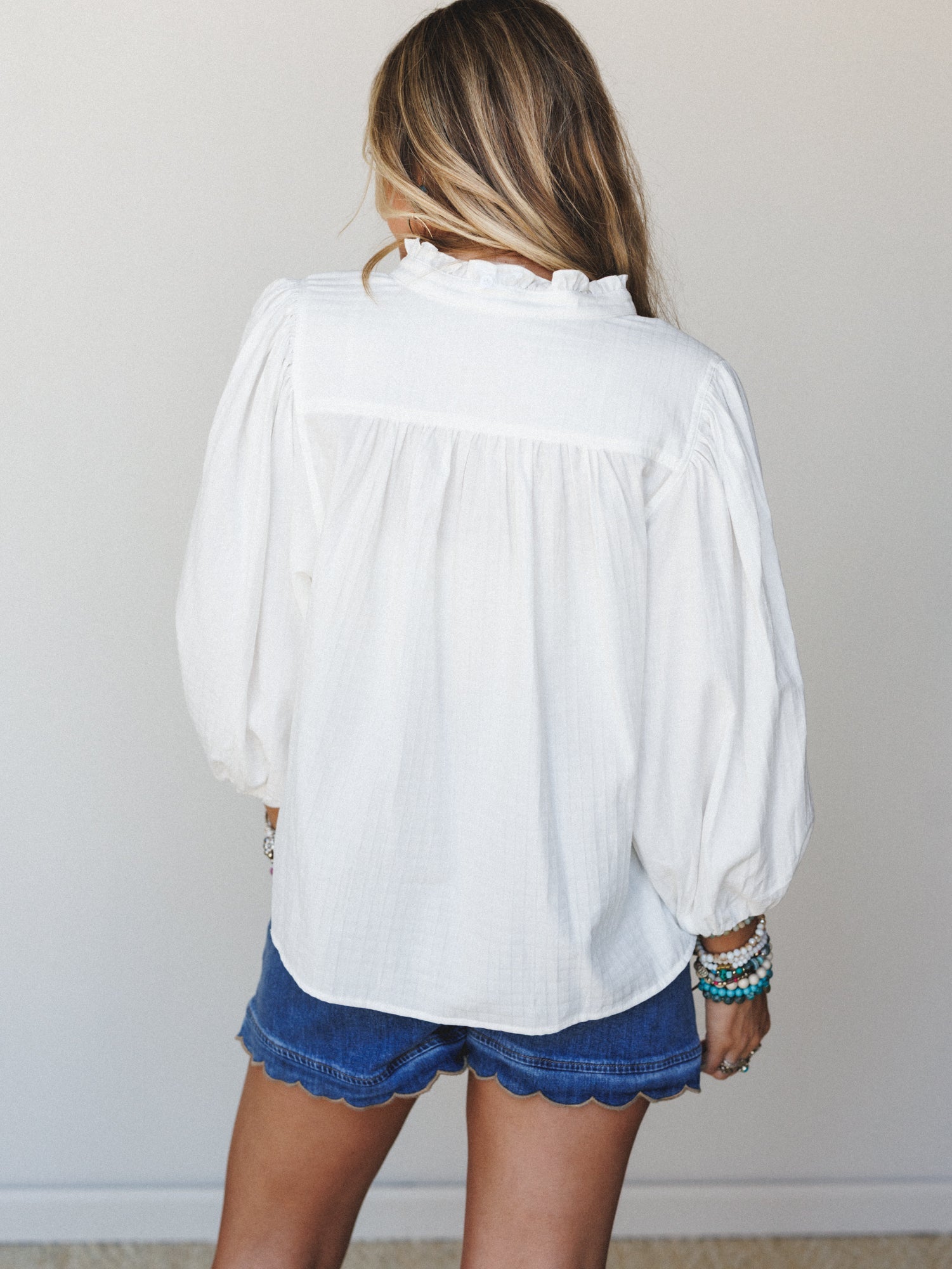 Canyon Wind Blouse - White