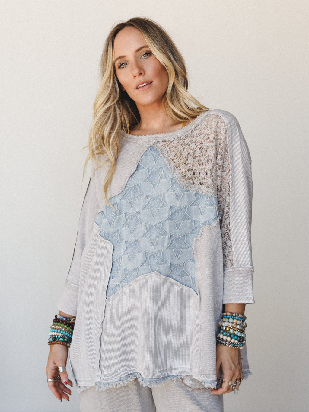 Star Riot Top - Light Ash