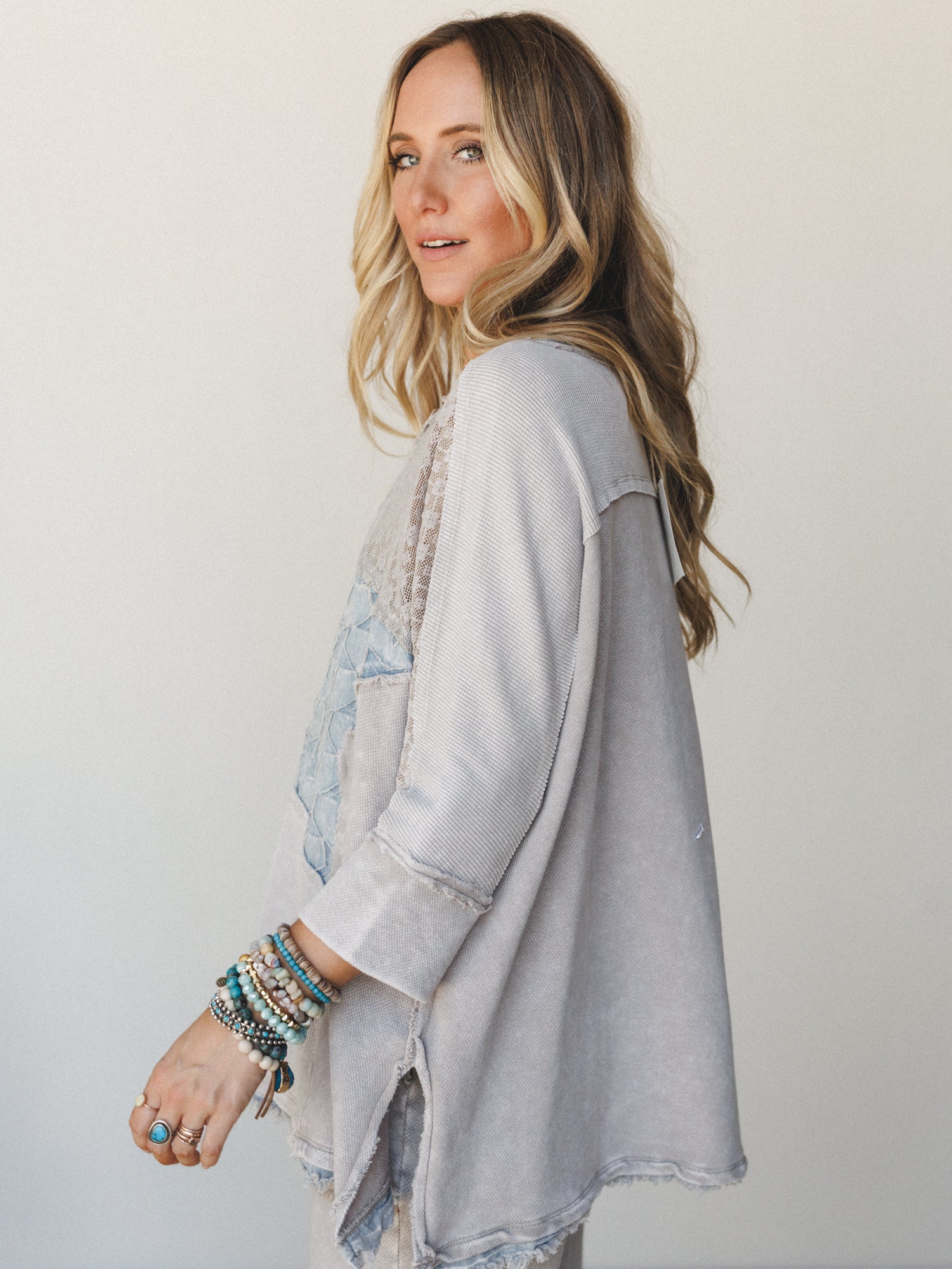 Star Riot Top - Light Ash