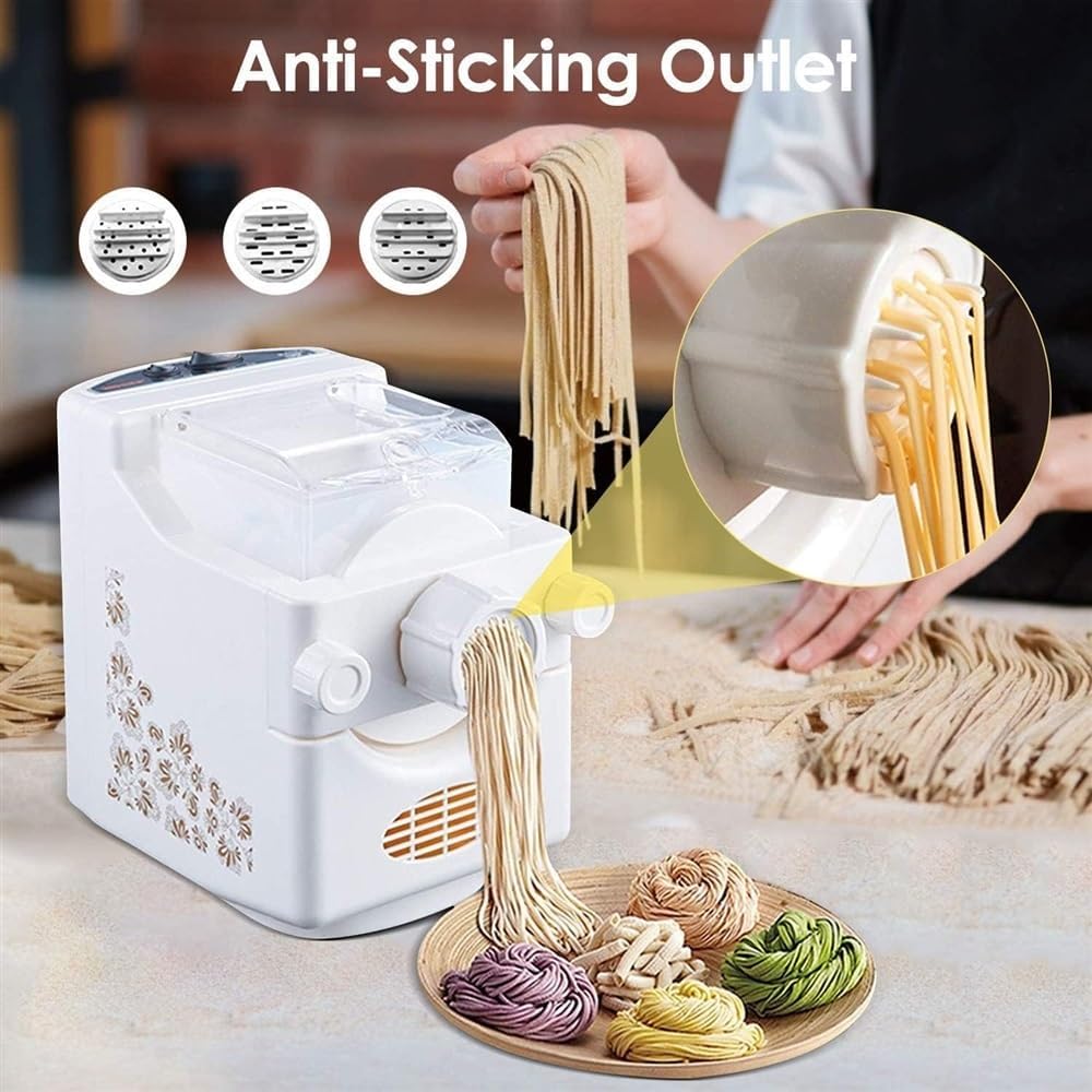 Electric Pasta Maker Machine, 180W Pasta Extruder Noodle Rolling Machine Fully Automatic J36527
