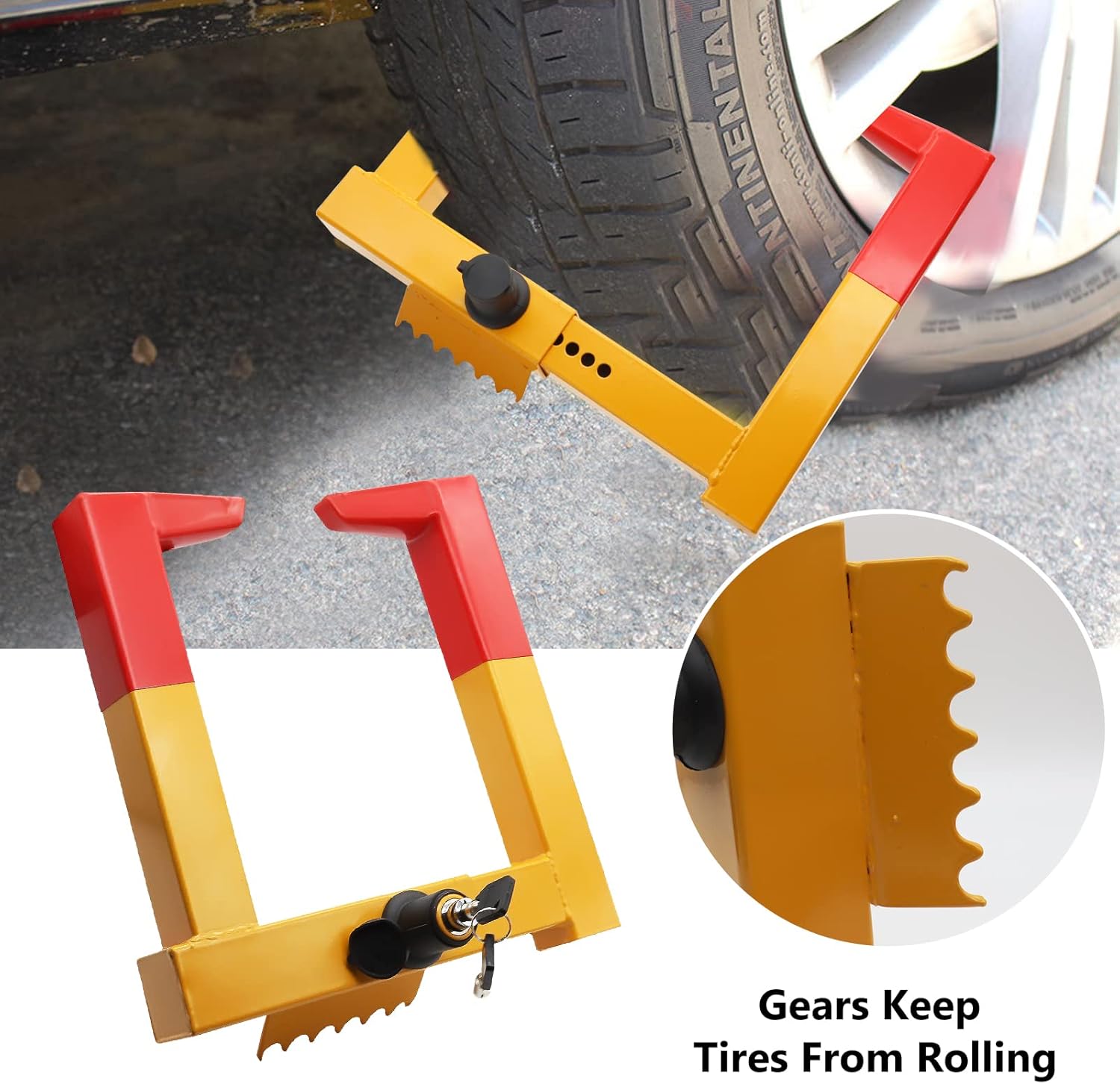 2PCS Universal Wheel Clamp Tire Lock V716