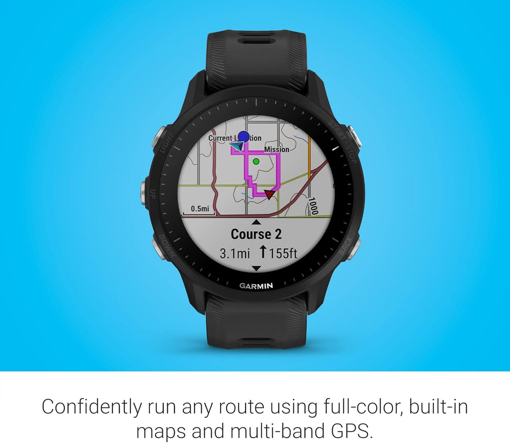 Black GPS Running Smartwatch (Renewed) C683