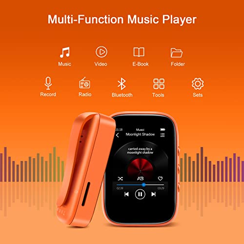 32GB Bluetooth Clip-on Mp3 Player Black K2037
