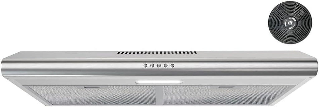 30 in. Ductless Undermount Range Hood in Brushed Stainless Steel with Mesh Filters F271323