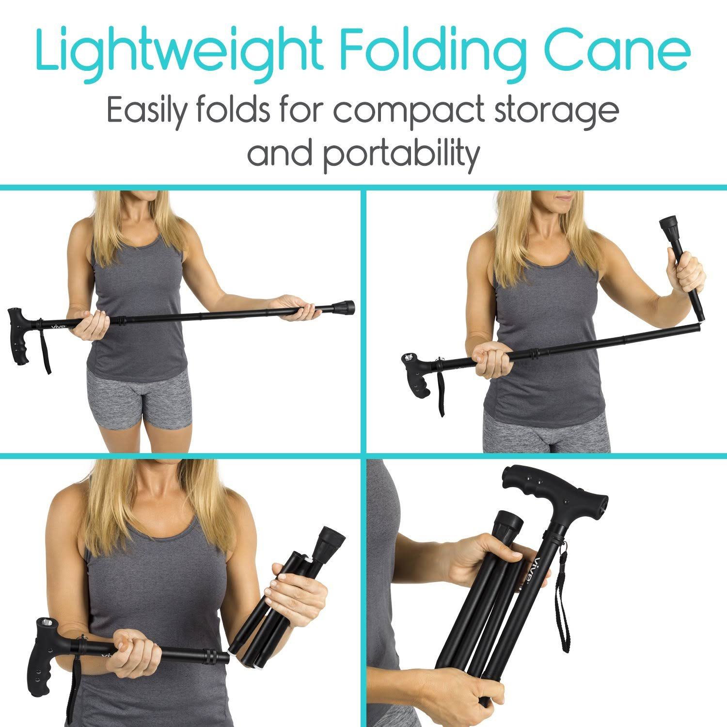 Adjustable LED Folding Cane I95301