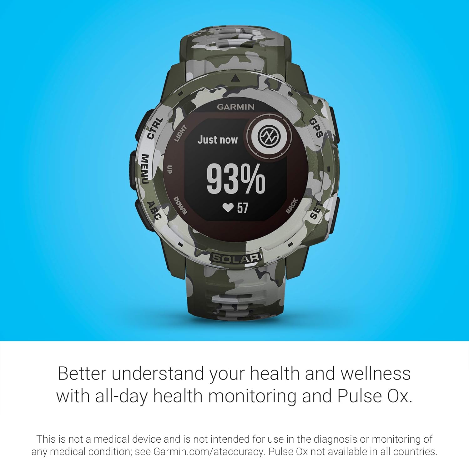 Rugged Outdoor Smartwatch with Solar Charging K51073