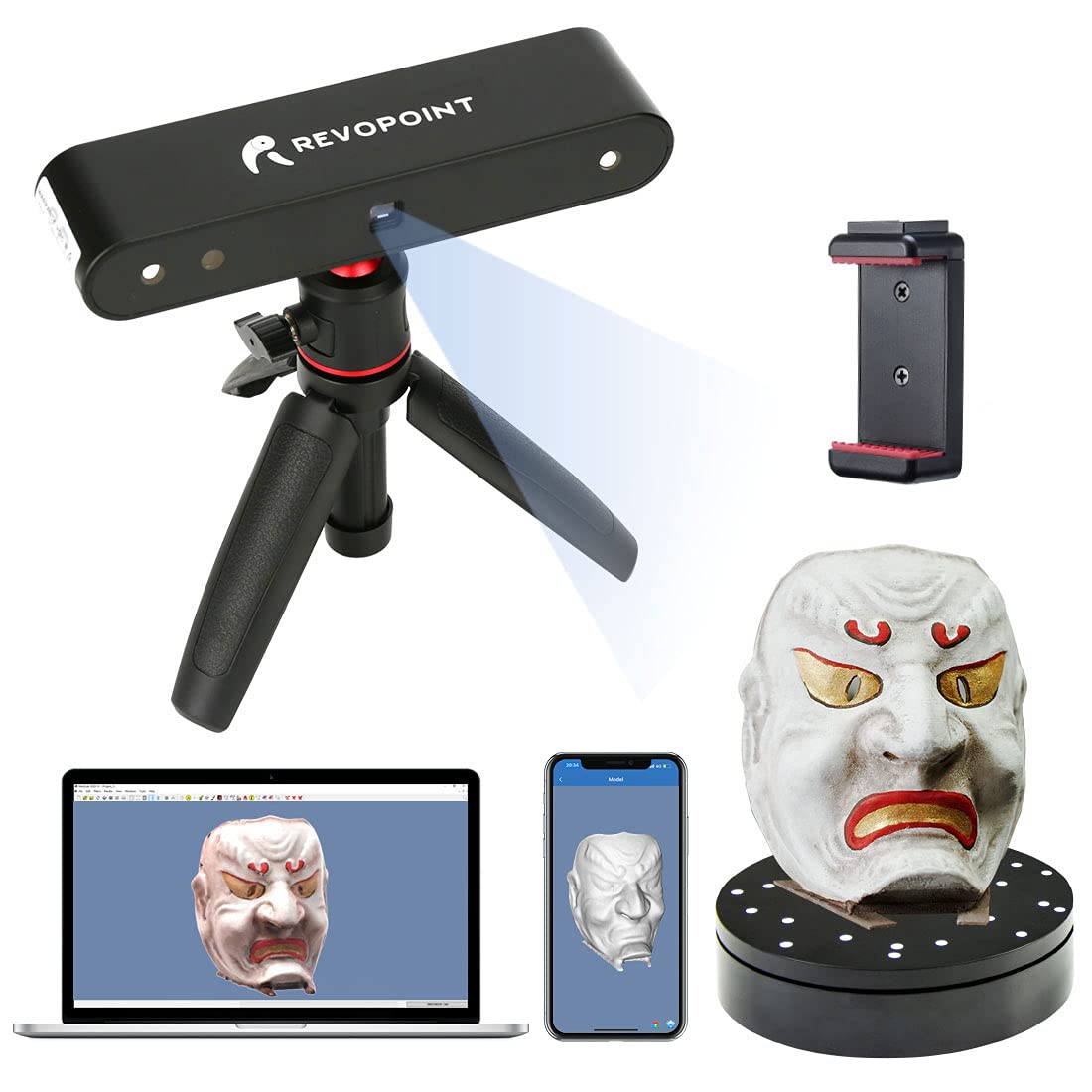3D Scanner with Turntable U250