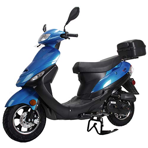 50cc Moped with Electric/Kick Start, Rear Trunk, 10" Aluminum Wheels V62691
