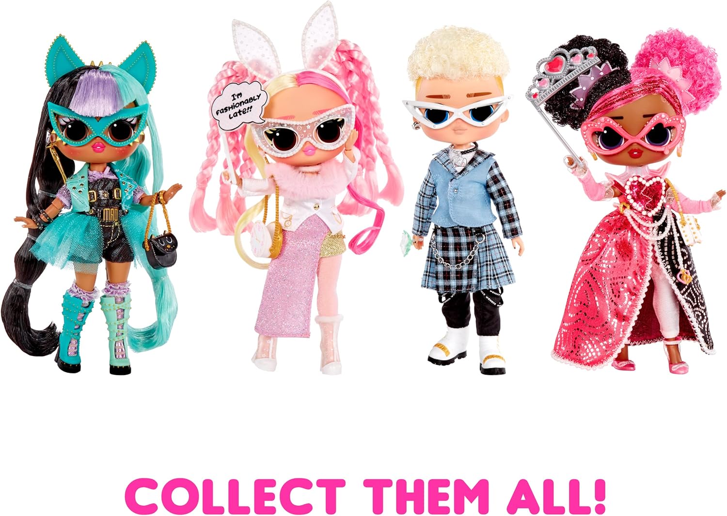Fashion Doll with 20 Surprises Including Accessories & 2 Pink Outfits D2285