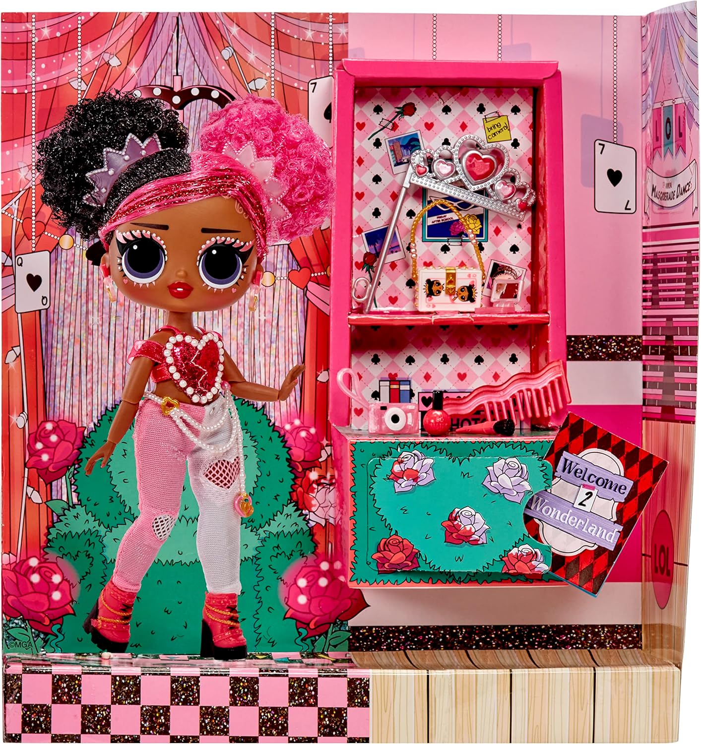 Fashion Doll with 20 Surprises Including Accessories & 2 Pink Outfits D2285