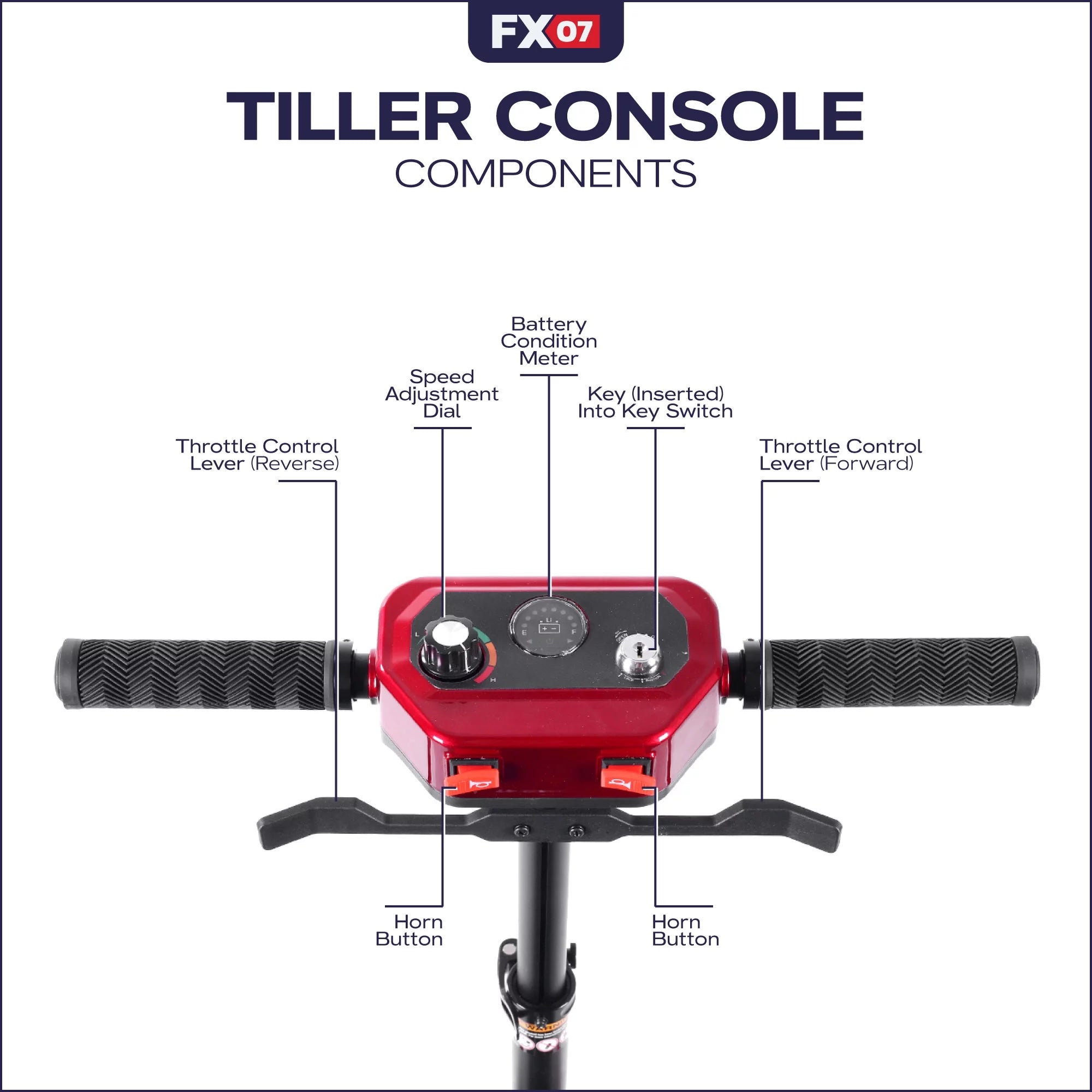 Red Automatic Foldable Mobility Scooter N3957