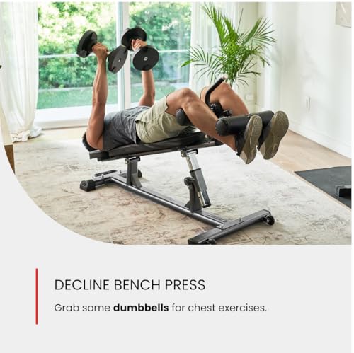 Adjustable Weight Bench with Reverse Crunch Handle E43730