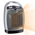 12" 1500W Oscillating Ceramic Tabletop Space Heater, Gray X77447