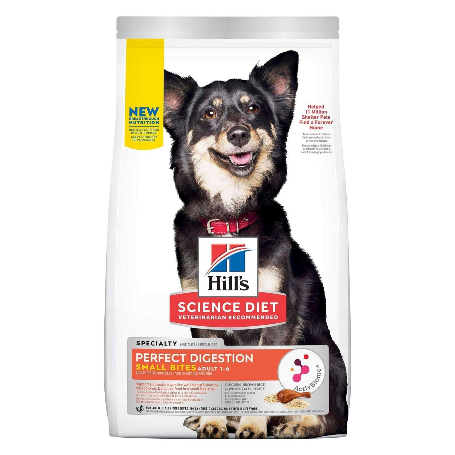 Adult Perfect Digestion Small Bites Chicken Dry Dog Food J13425