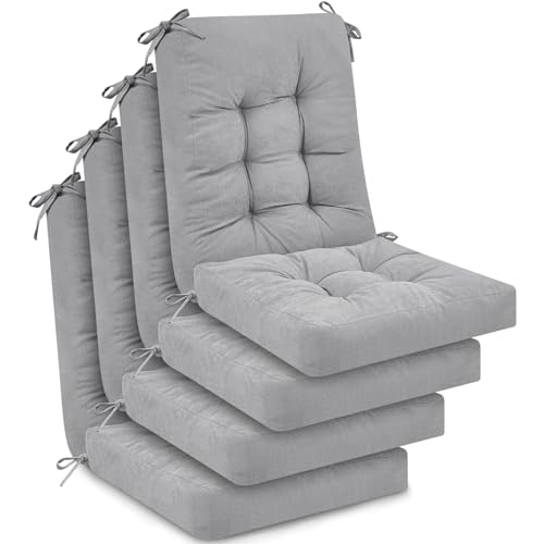 Beige 4 Sets Outdoor Patio Chair Cushions F3836