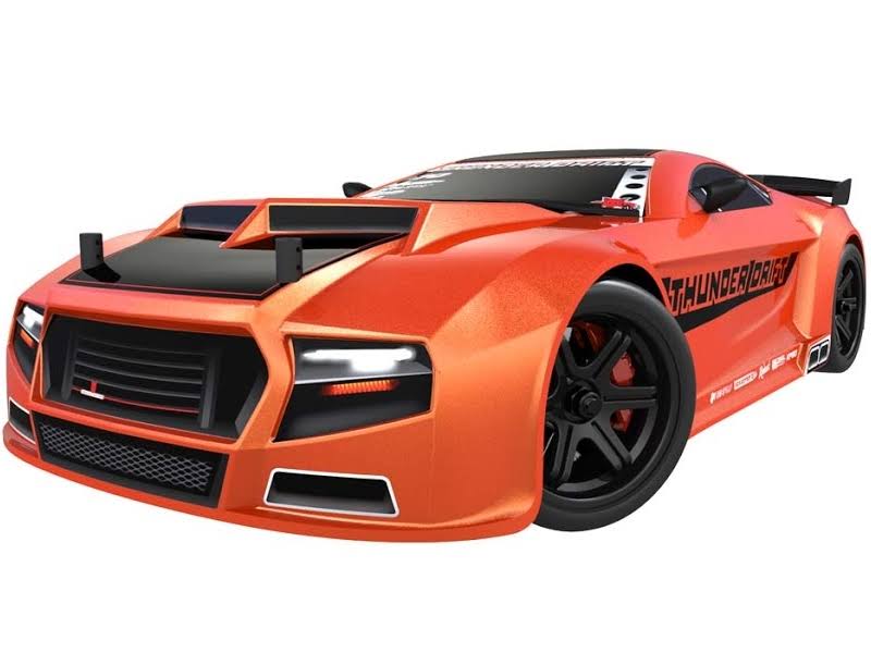 1/10 Scale Belt Drive Electric Orange Drift Car E72792