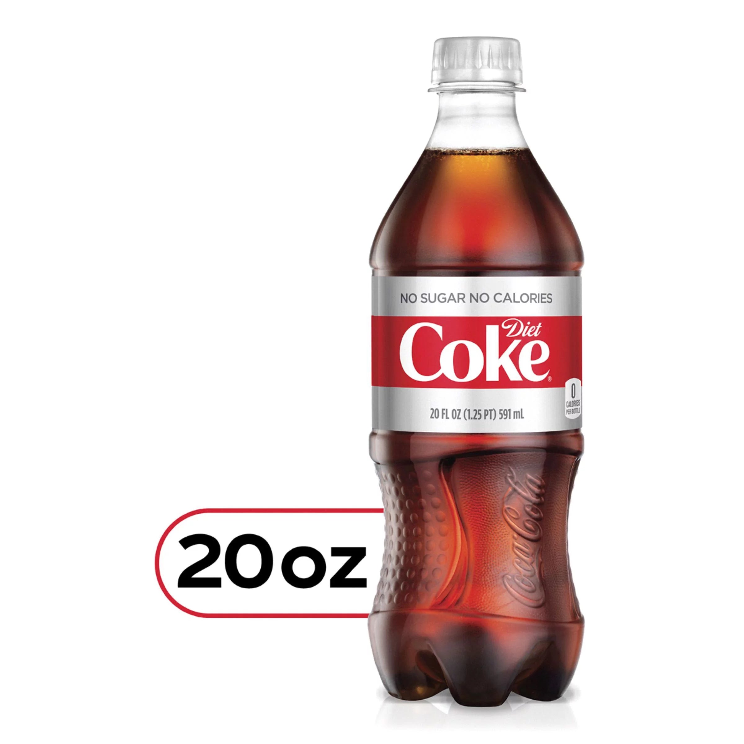 24 Pack 20oz Diet Coke Soda Bottles L4332