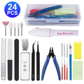 24 Pcs Plastic Model Building Tools Kit J16284