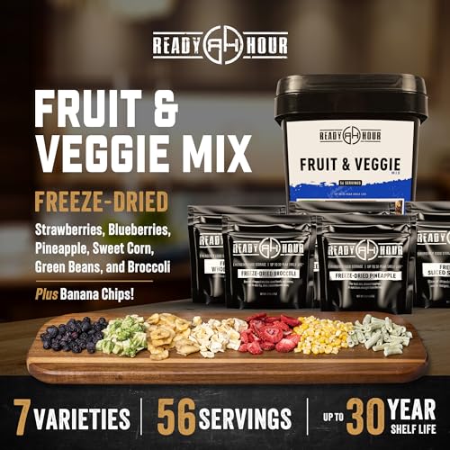 Non-Perishable Freeze-Dried Fruit & Veggie Mix, 56 Servings O745455