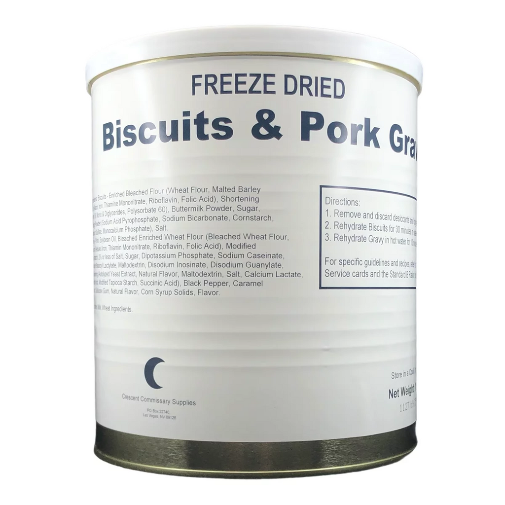 Freeze Dried Biscuits and Gravy #10 18 oz 8 Servings 1 Can L708775