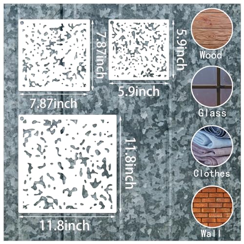 11.8inch Reusable Camouflage Stencil for Painting N365