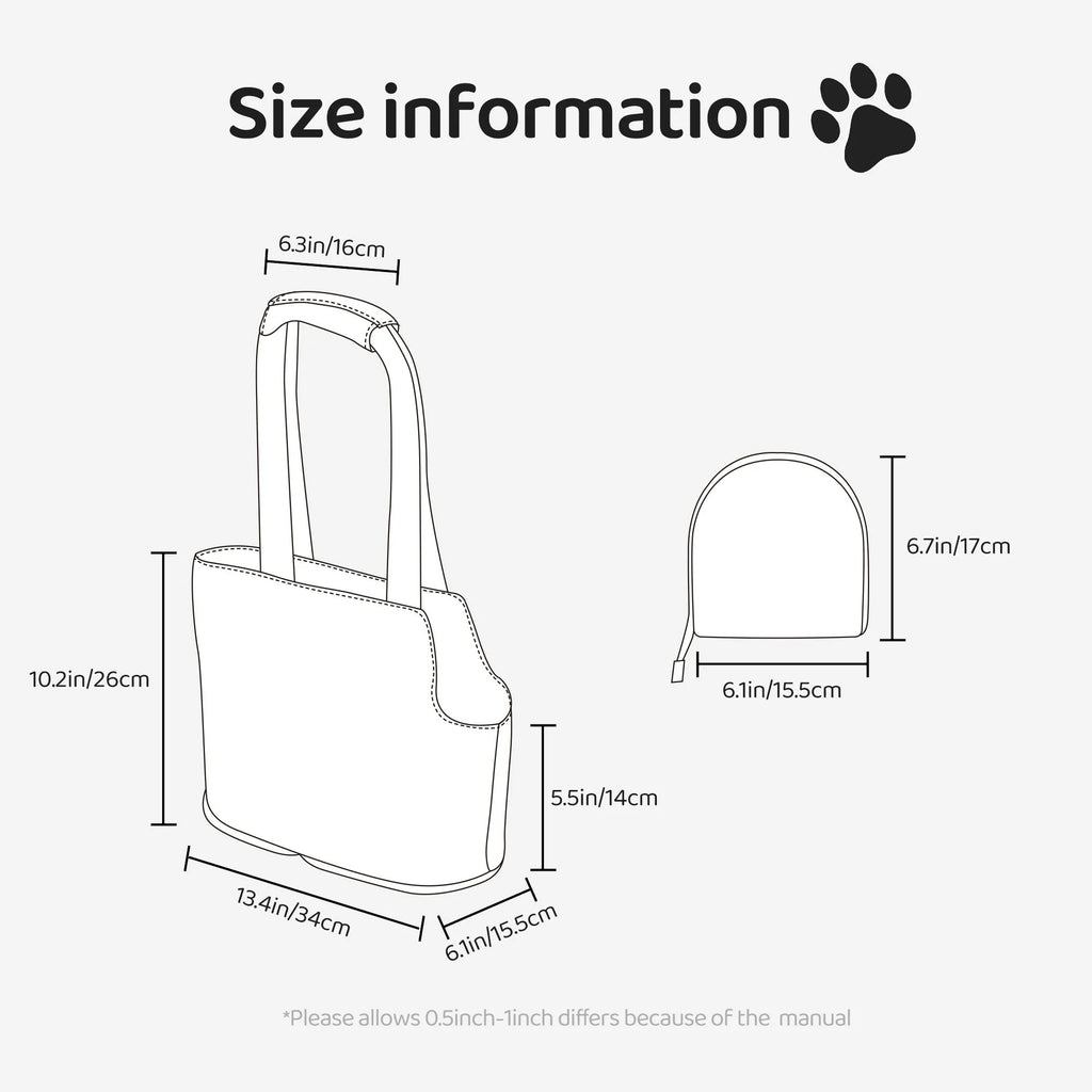 Foldable Dog Purse Carrier Pet Travel Tote Bag O5259