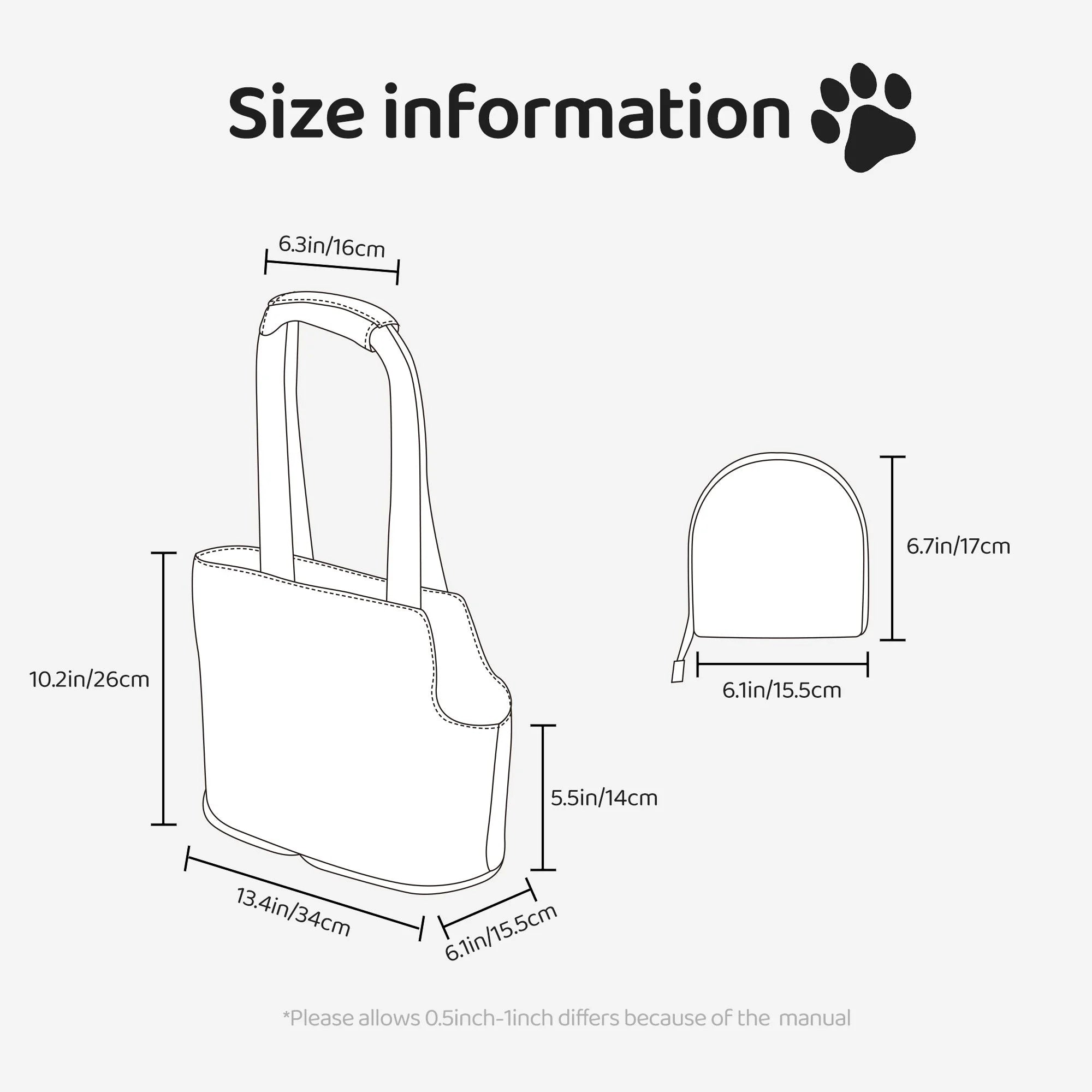 Foldable Dog Purse Carrier Pet Travel Tote Bag O5259