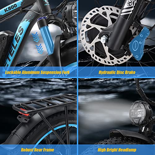 26" Fat Tire Electric Mountain Bike with 48V Removable Battery Z3361