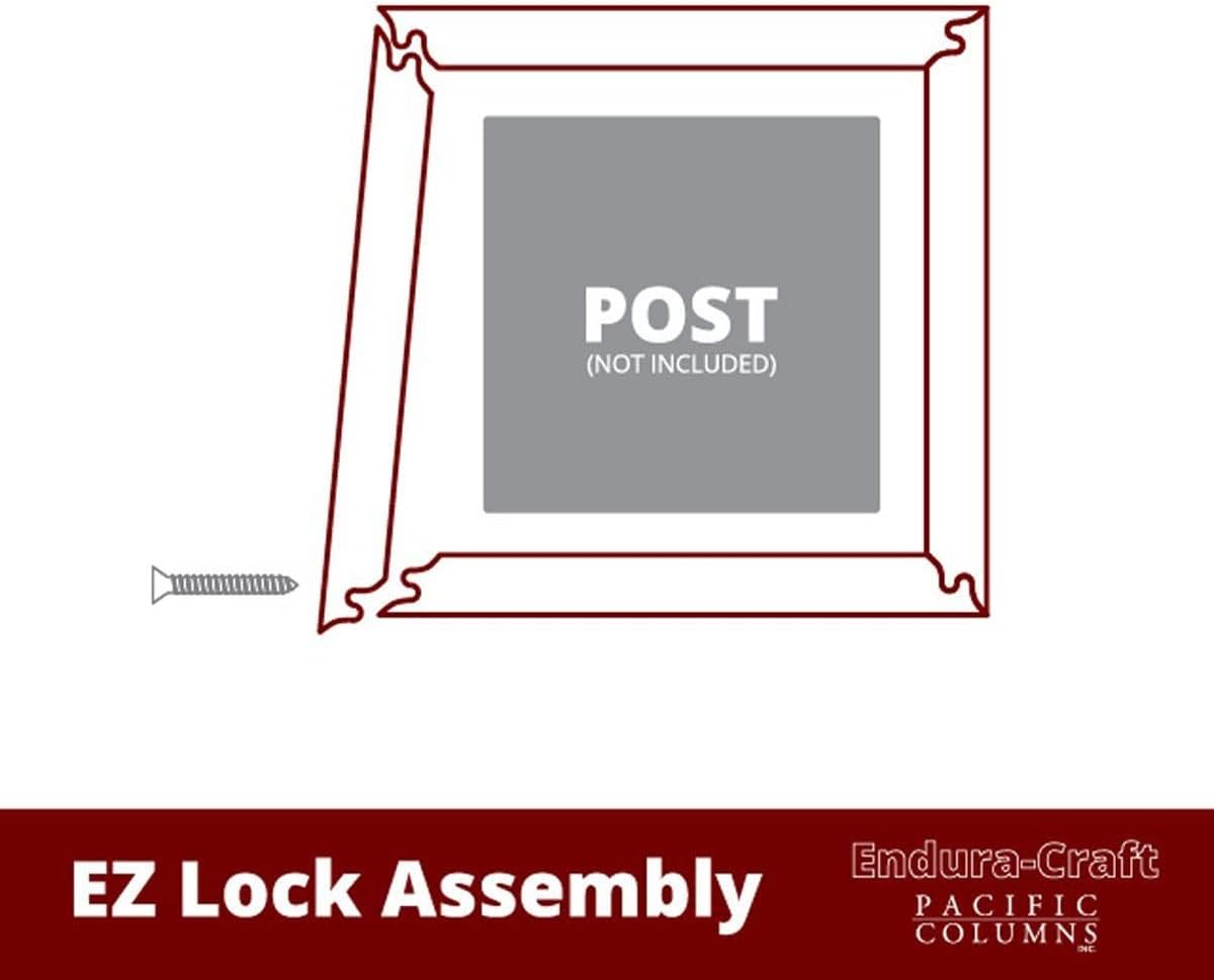 22"W x 16'H Smooth PVC Column Wrap Kit K5128