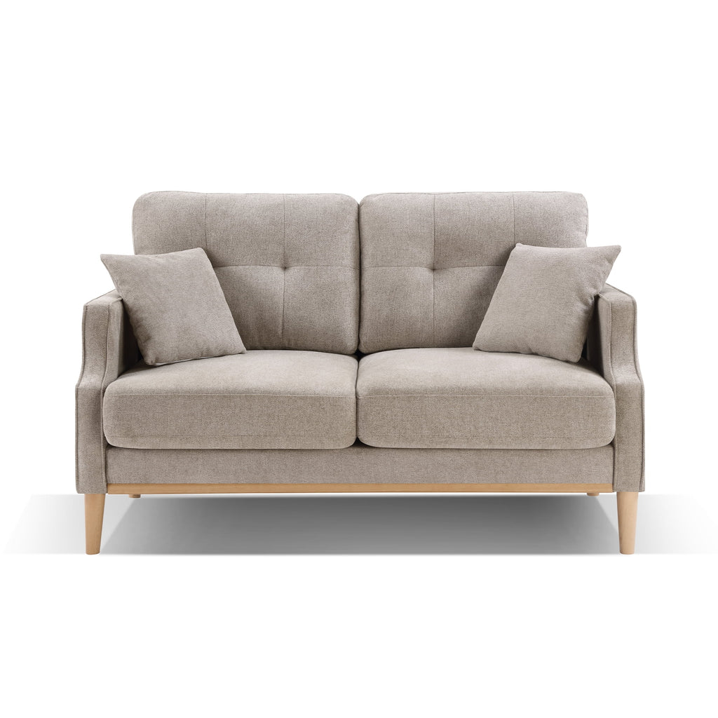 Cream 2 Seater Sofa with Waterproof Fabric I2748