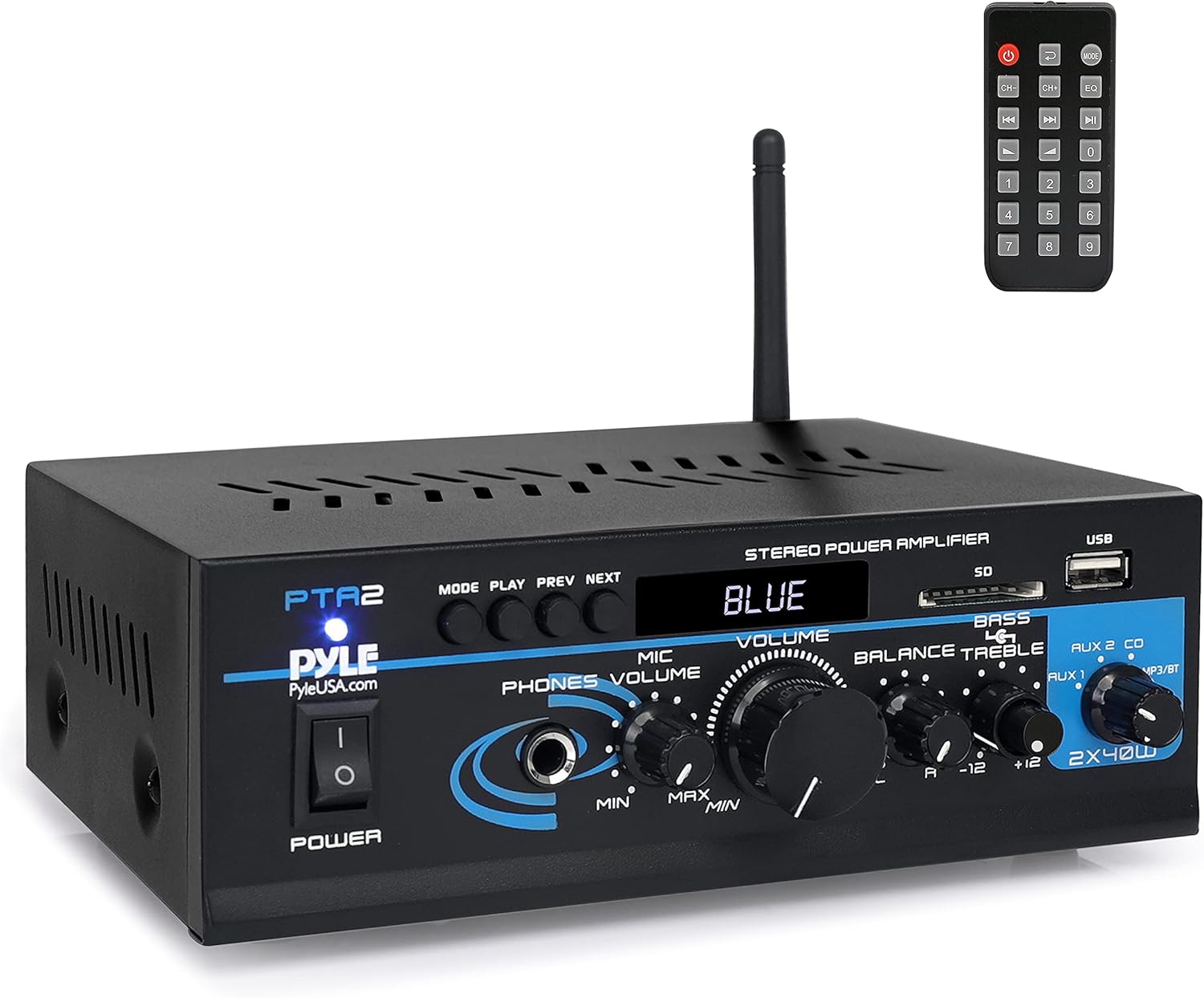 2X40W Bluetooth Dual Channel Stereo Amplifier U69142