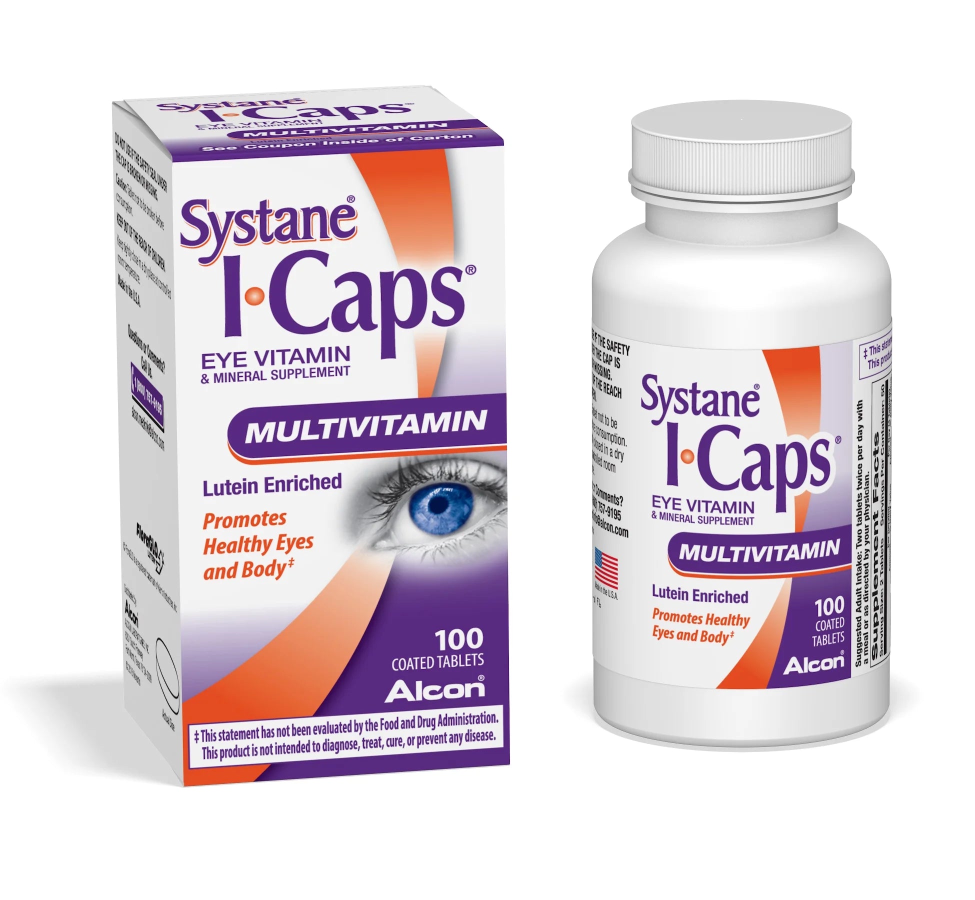 Coated Multivitamin Tablets, 100 tablets C8371