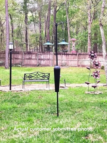 Bird Feeder Pole System with 4 Hanging Stations C319