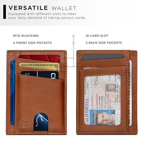 RFID Blocking Slim Minimalist Front Pocket Wallet A482