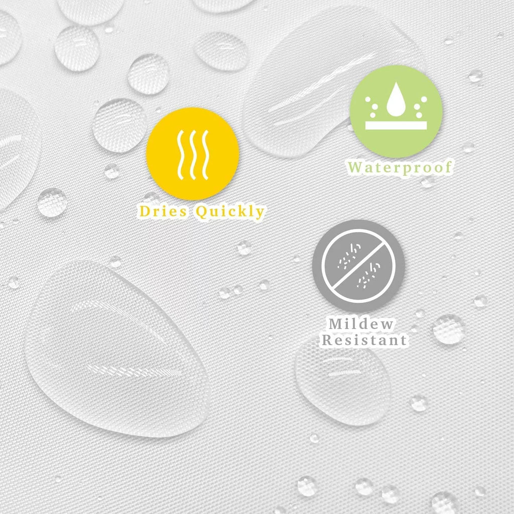 72x72 Inches Shower Curtain Set with 12 Hooks W558158