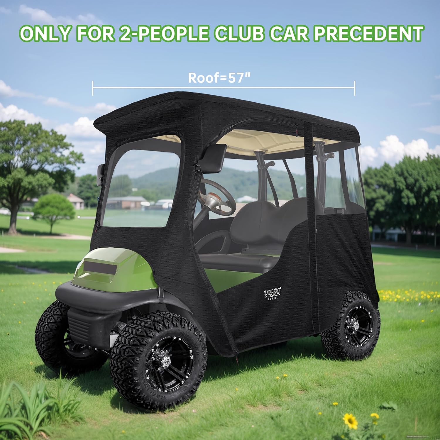 4-Sided Clear PVC Window Rain Cover for Golf Cart A746690