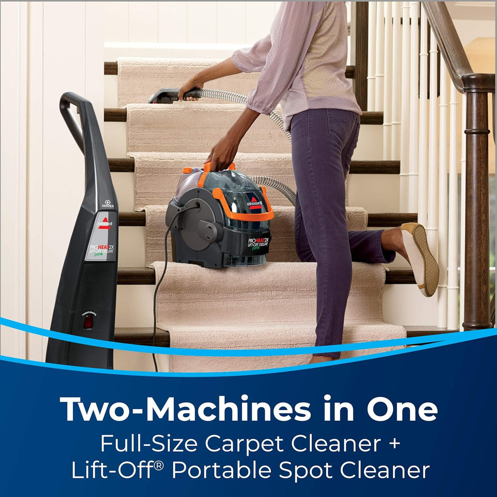 2-in-1 Portable Spot & Stain Cleaner + Full Size Carpet Cleaner T201127