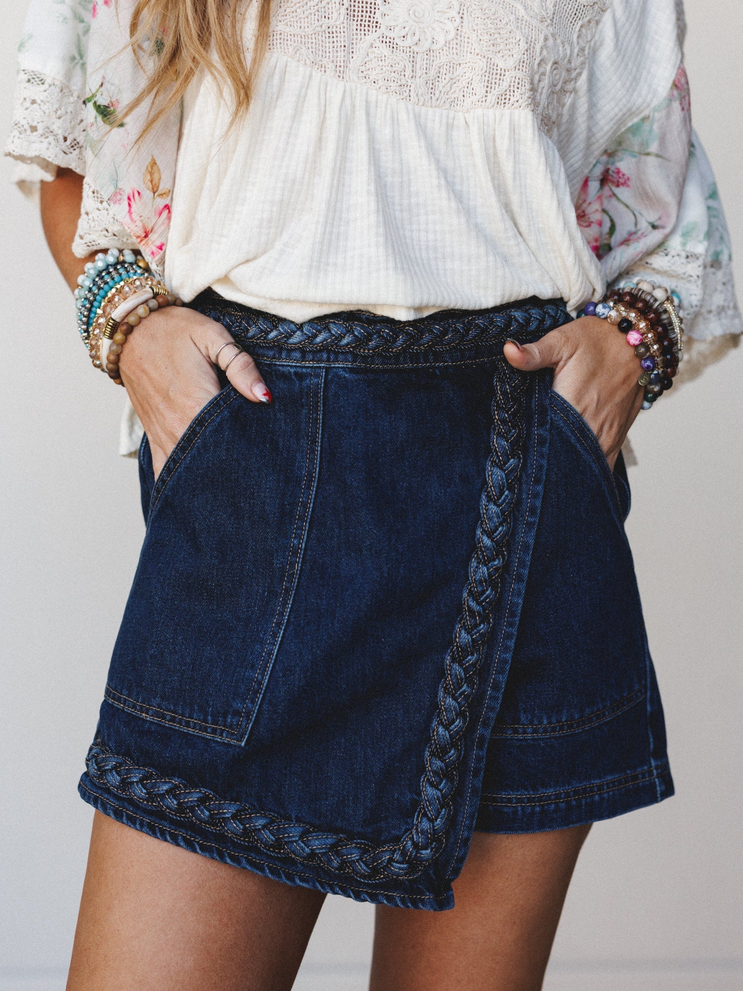 Hope is Alive Denim Short - Dark Denim