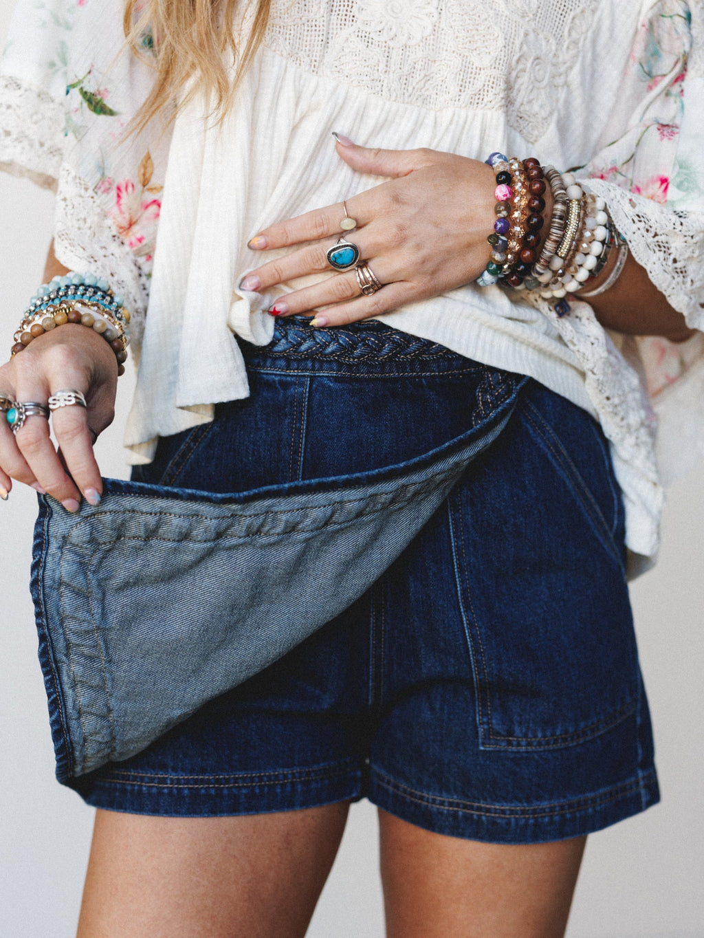 Hope is Alive Denim Short - Dark Denim