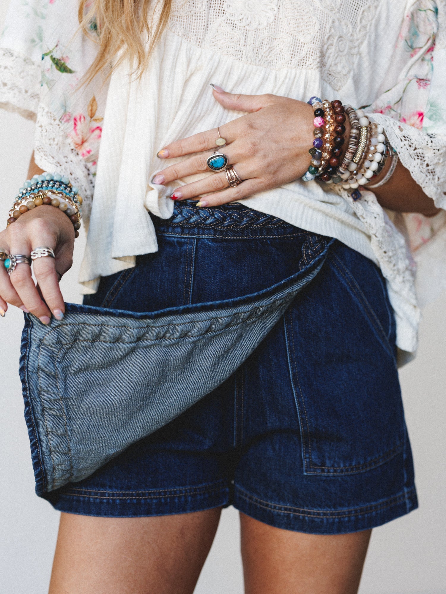 Hope is Alive Denim Short - Dark Denim